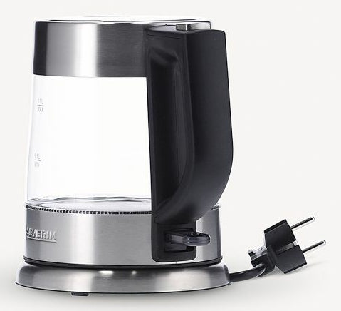 Severin Wasserkocher – 1 l, Glas, Schwarz, WK 3468