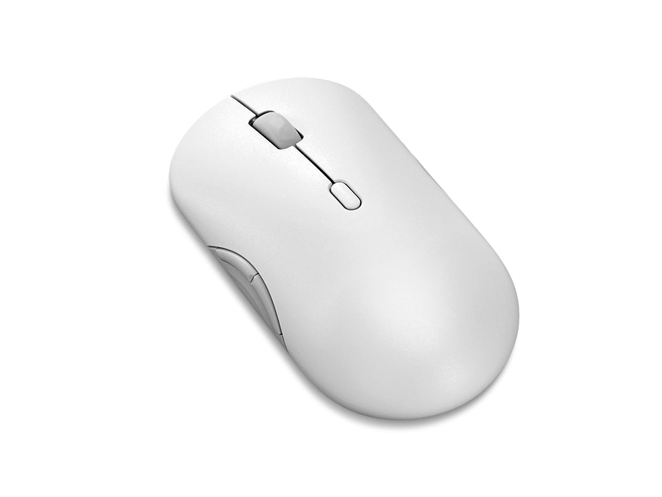 Lenovo 700 Mouse Office – Maus – Kabellos (Bluetooth/2,4 GHz), 4000 DPI, beidhändig, Weiss