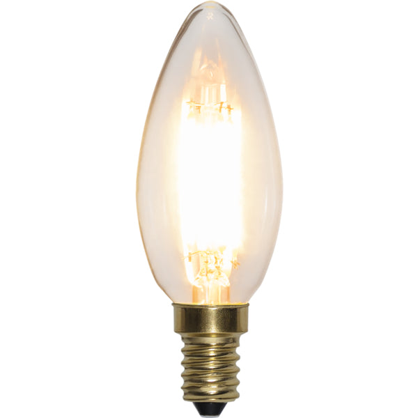 Star Trading Leuchtmittel E14 Kerzenform – Warmweiss 2100 K, 400 lm, 4 W, dimmbar – IP20 – 1 Stk. – Glas