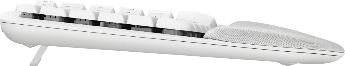 Logitech Wave Keys für Mac – Tastatur – Membran – Bluetooth – QWERTZ (DE) – Weiss – mit Handgelenkauflage