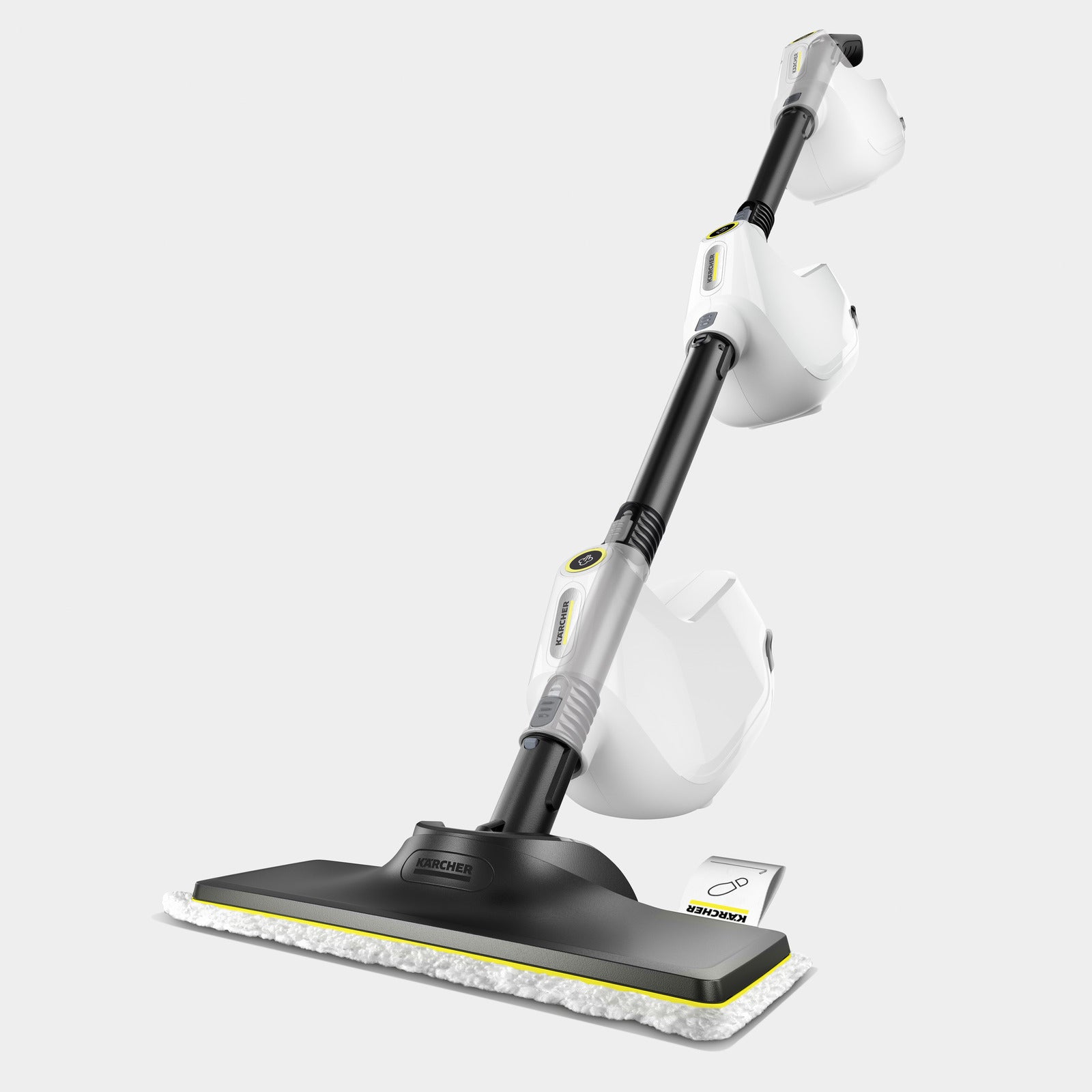 Kärcher SC1 – Bodendüsen-Set, Schwarz, Weiss, Gelb – für SC 1 Multi, SC 1 Multi & Up, SC 1 Multi Comfort