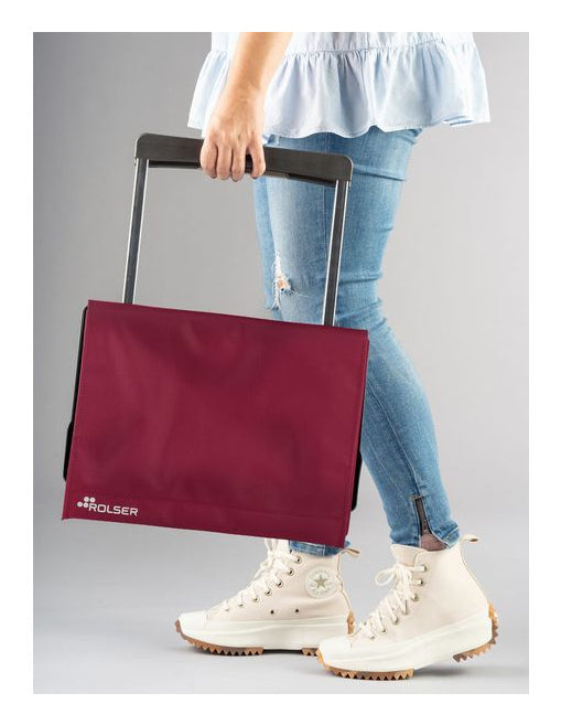 Rolser Plegmatic MF – Trolley, 40 l, 2 Rollen, Polyester, Bordeaux, 37 × 58 × 19 cm