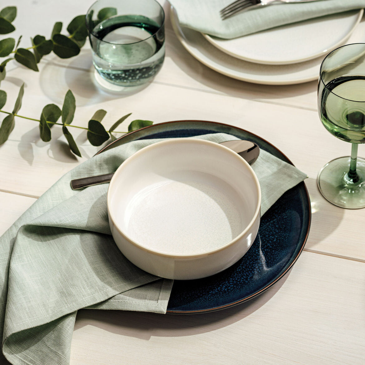 Villeroy & Boch Schale – 0,78 l, Porzellan, weiss, rund, spülmaschinenfest, mikrowellenfest, 6 Stück