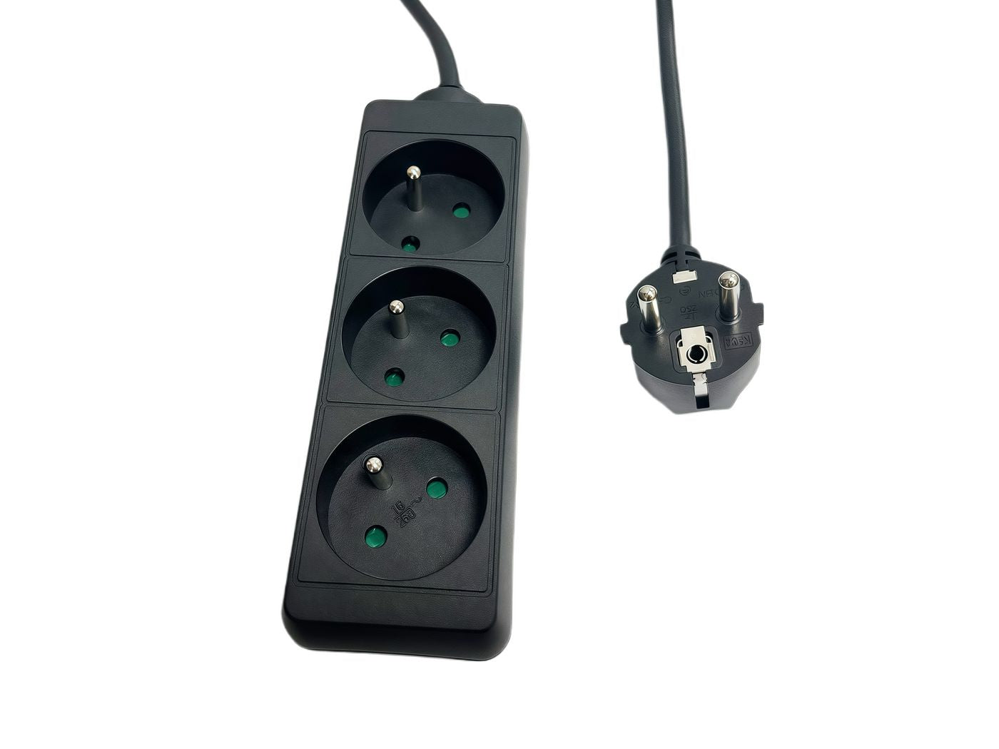 Microconnect MC-PS030150FRB Steckdosenleiste – 3× Typ E, 1,5 m, schwarz