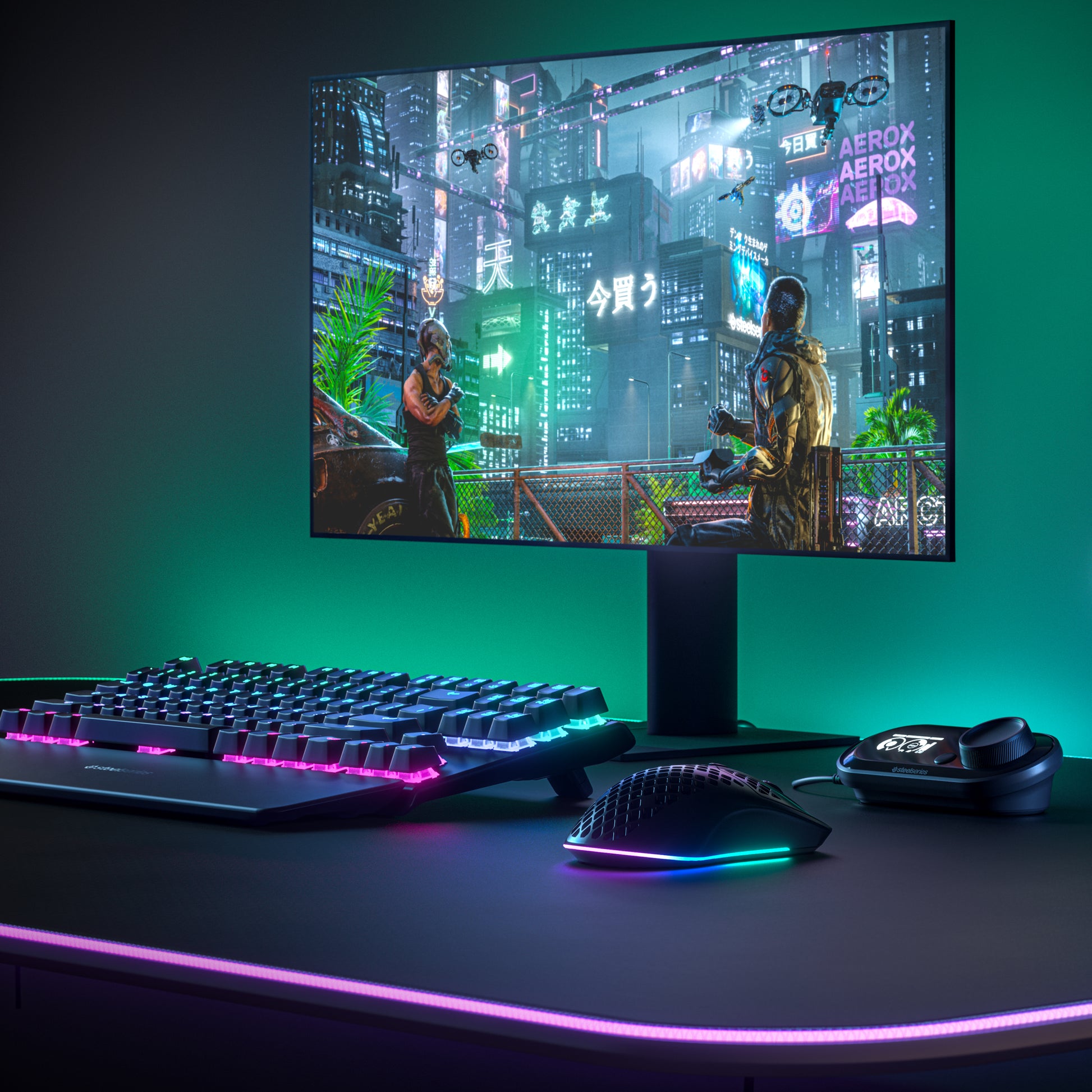 Steelseries Aerox 3 Wireless Gaming-Maus – kabellos, 1000 Hz, 6 Tasten, für Rechtshänder, schwarz