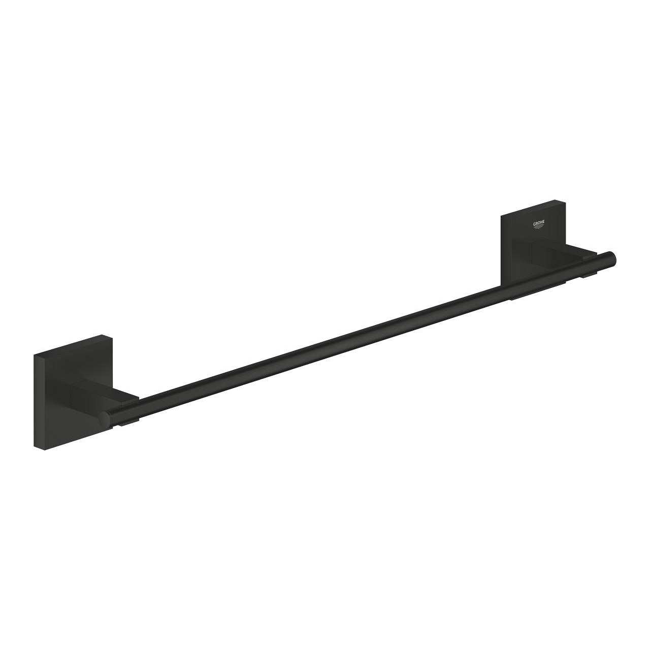 GROHE Handtuchhalter Start Cube – 45 cm, Metall, 10 kg, Klebestreifen, Schwarz