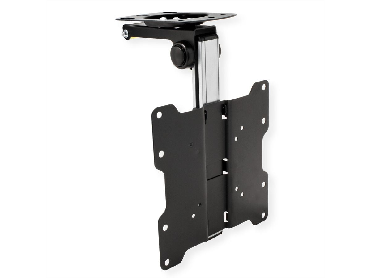 VALUE Deckenhalterung – 17–37" – VESA 75×75–200×200 – bis 20 kg, Teleskopmast, neigbar – schwarz
