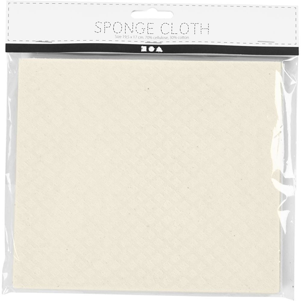 Creativ Company Geschirrtuch – nature – 17 × 19,5 cm – Celluloseacetat – 3er-Set