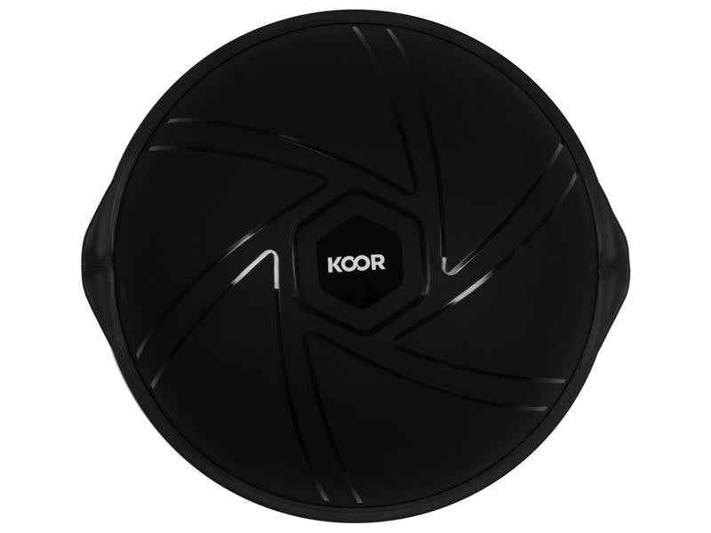 KOOR Balance-Trainer F00916, Ø 63 cm, 500 kg – Schwarz, PVC