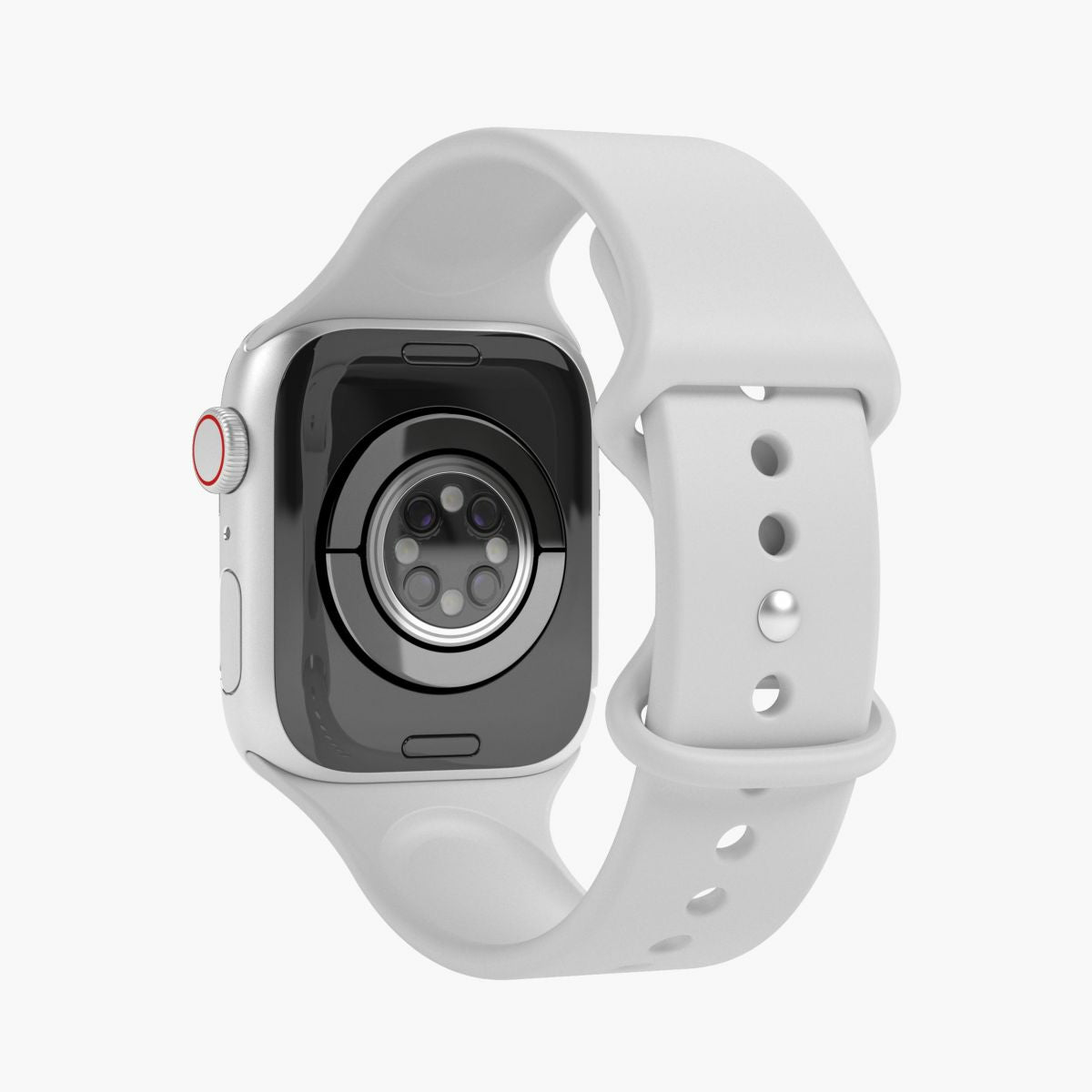 Vonmählen Classic Band 2 – Armband – für Apple Watch (diverse Grössen), Hellgrau, Silikon