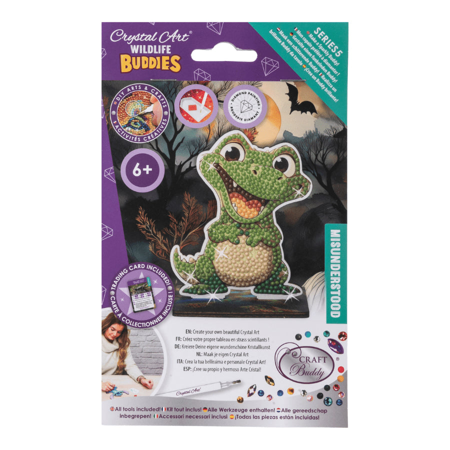 CRAFT Buddy Bastelset – Alligator – 11 cm – Sperrholz – ab 6 Jahren