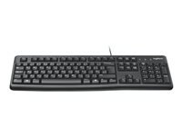 Logitech K120 – Tastatur, kabelgebunden (USB-A), US-Layout (EN), Schwarz
