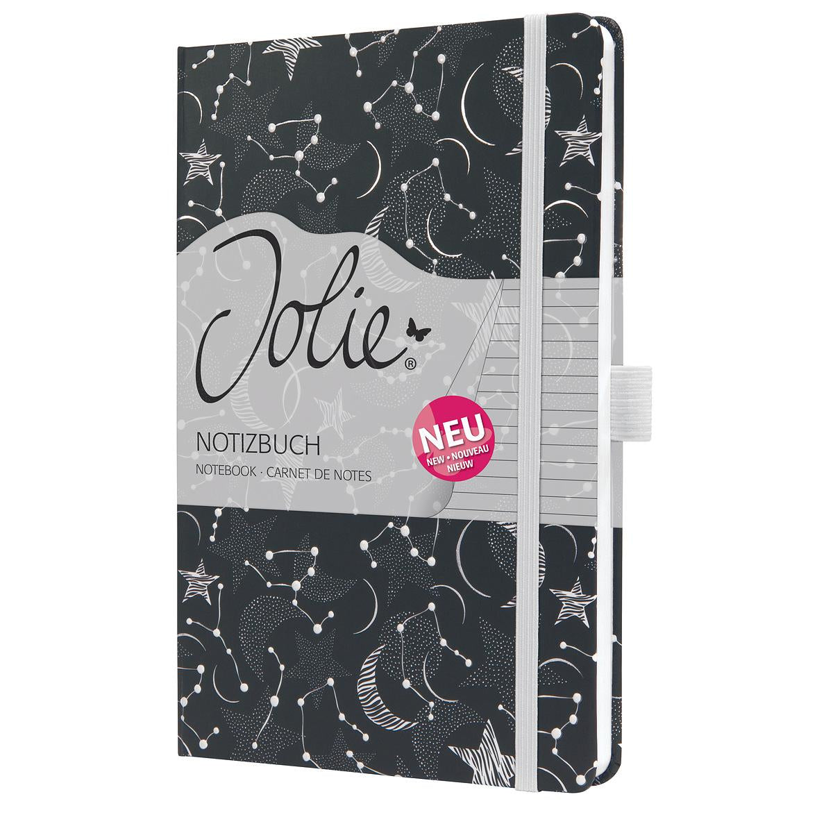 Sigel Notizbuch A5, liniert, Fadenheftung, Hardcover, 174 Seiten, perforiert, 80 g/m² – mehrfarbig