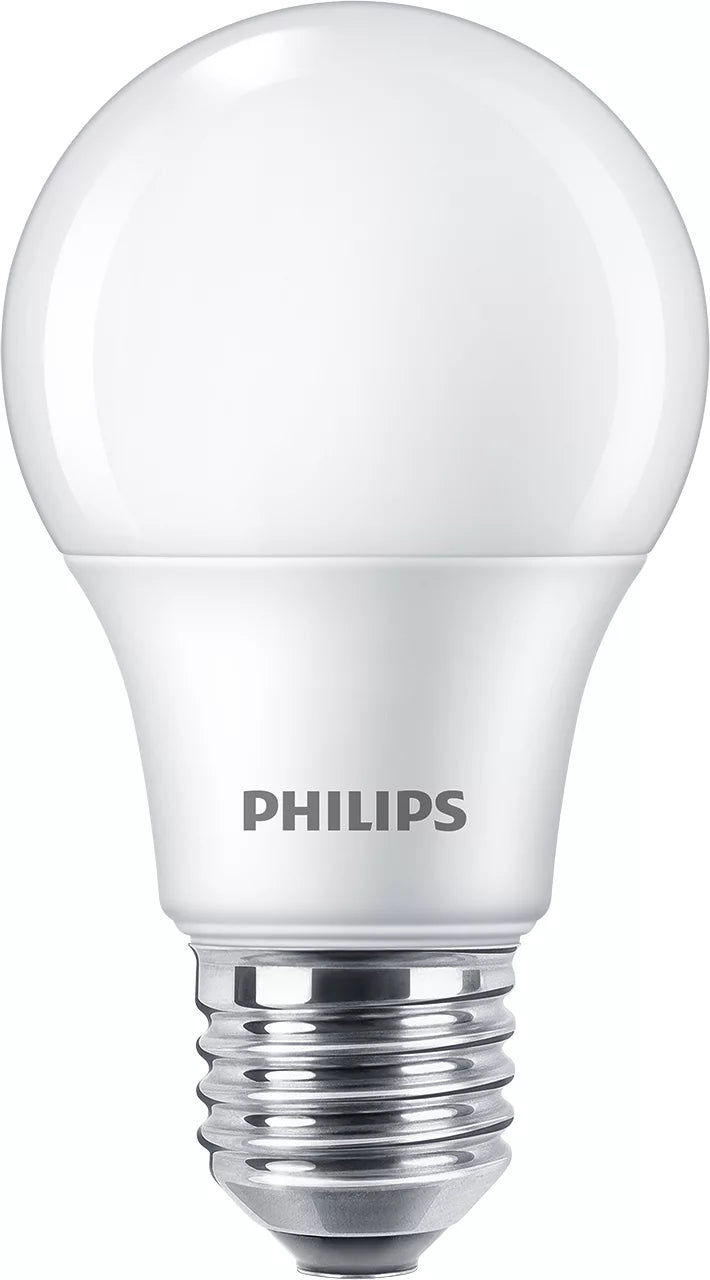 Philips by Signify Philips LED-Leuchtmittel E27 A-Form – Warmweiss 2700 K, 806 lm, 8 W – 1 Stk. – Weiss