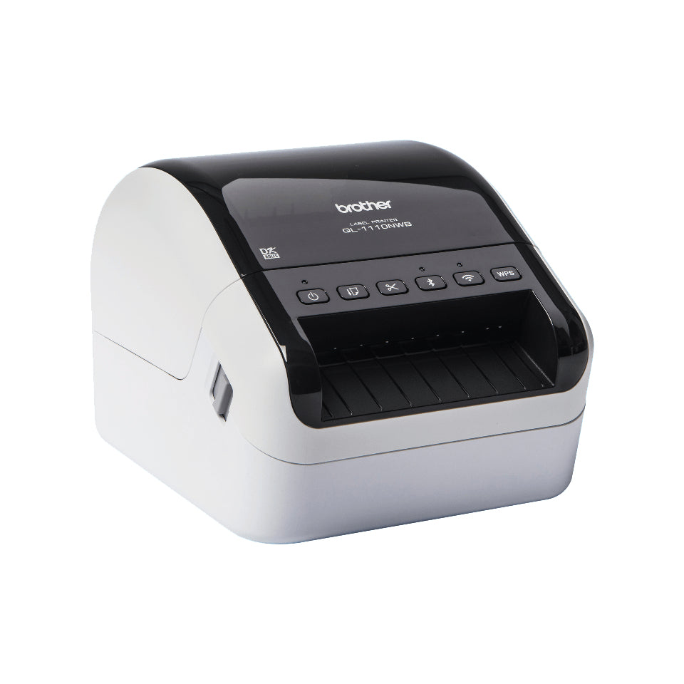 Brother QL-1110NWBc – Etikettendrucker, Thermodirekt, für DK-Rollen, USB, WLAN, Bluetooth, 300 dpi, 110 mm/s
