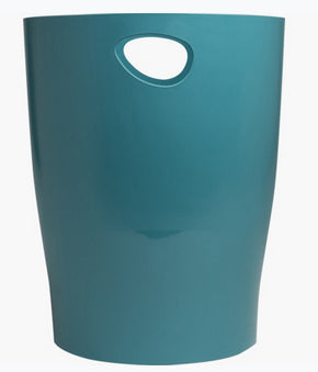 Exacompta Papierkorb – 15 l – Kunststoff (PP), rund – Pazifikblau