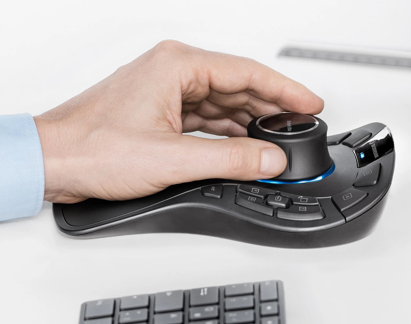3Dconnexion SpaceMouse Pro Wireless 3D-Maus – kabellos, Bluetooth