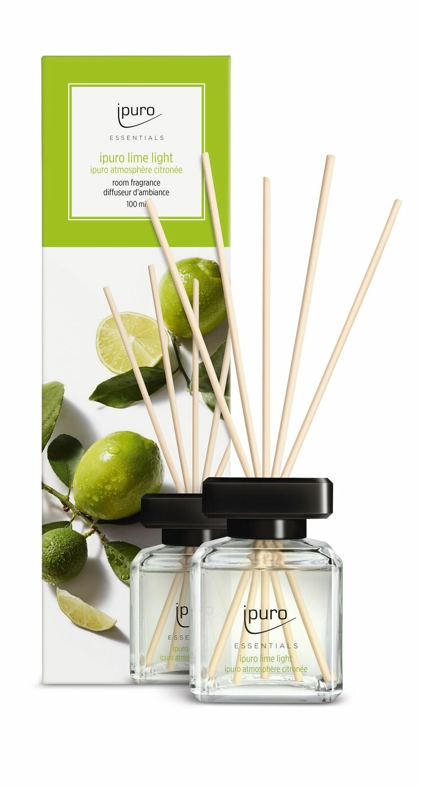 ipuro Essentials Lime Light – Duftstäbchen, 100 ml
