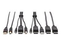 Tripp Lite KVM-Kabelsatz (DisplayPort, USB, Audio) – 4K – 1,83 m