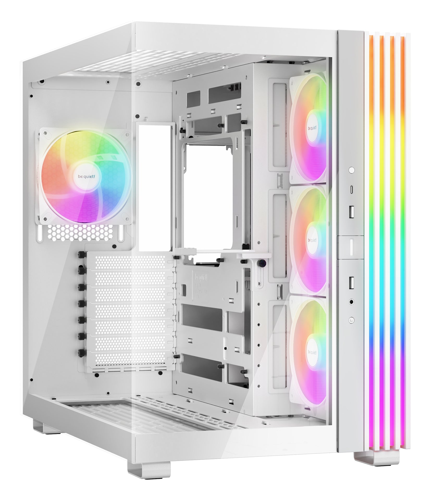 be quiet! be quiet LIGHT BASE 600 LX – Midi-Tower PC-Gehäuse – ATX/mATX/Mini-ITX, Weiss, 455×305×450 mm