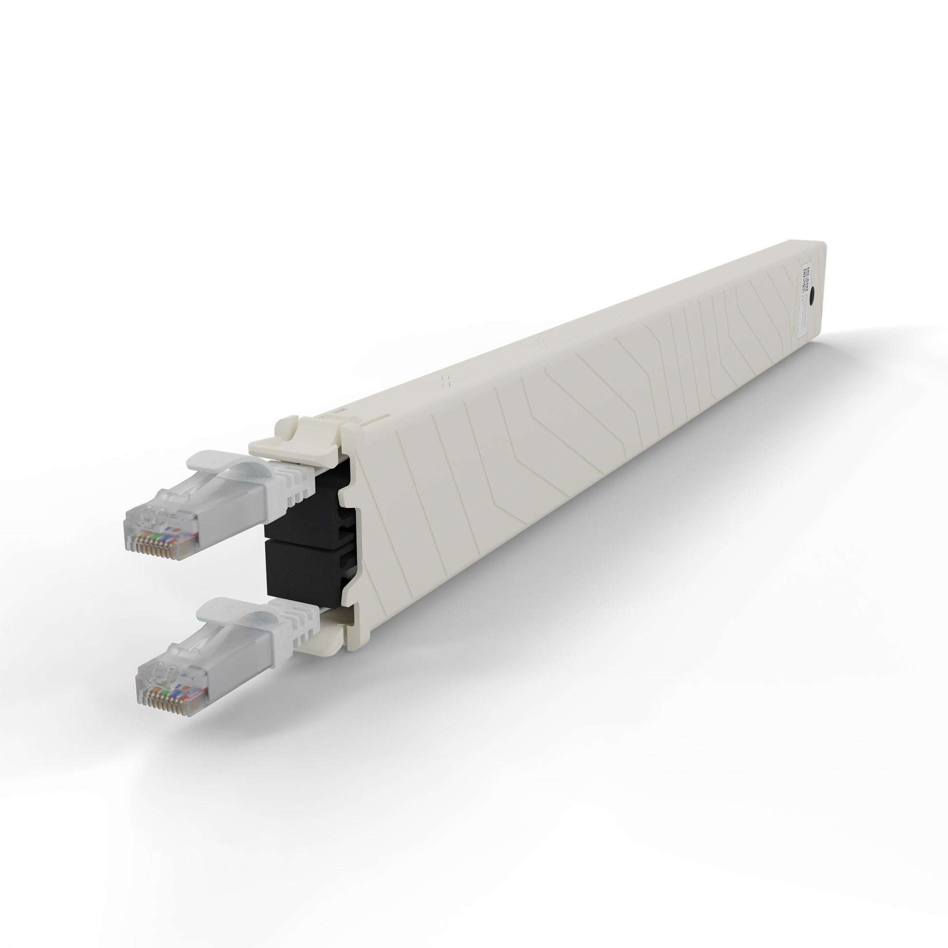 PATCHBOX .one Cassette 8RU Patchkabel – Cat6a U/UTP, 0,8 m, Weiss, RJ-45