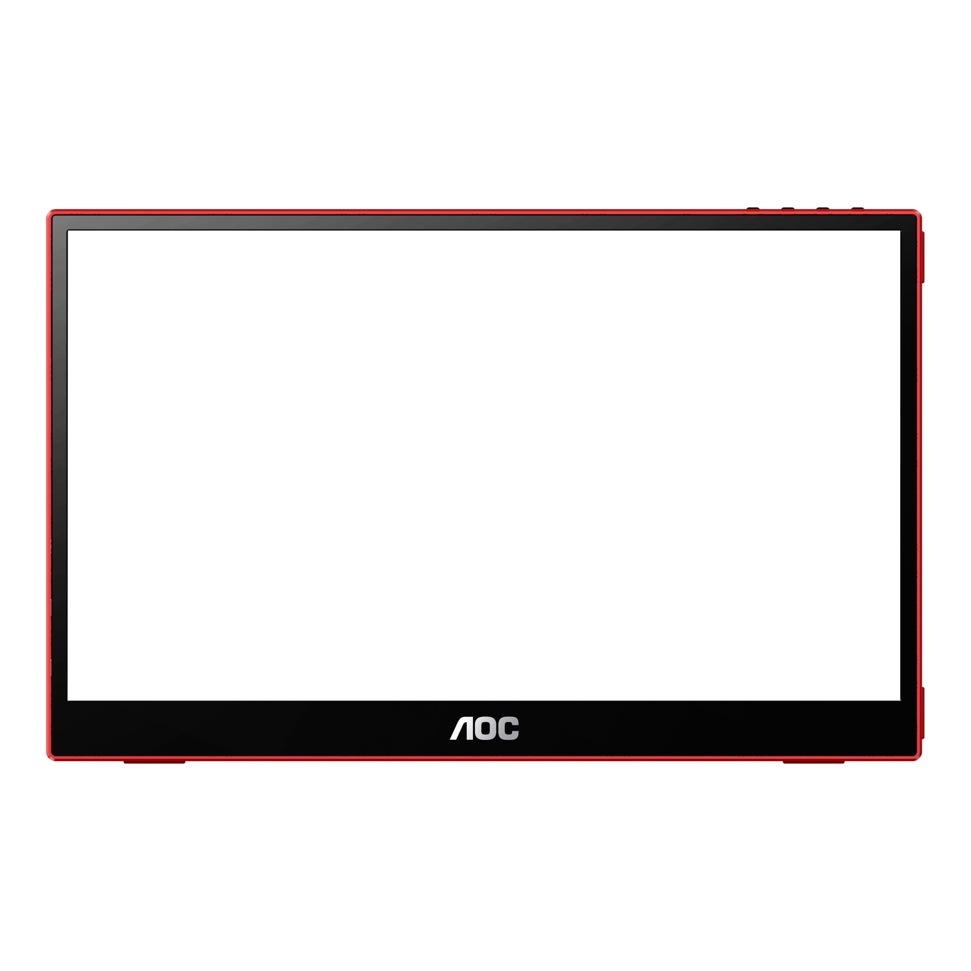 AOC 16G3 – Tragbarer Monitor, 15,6", IPS, 144 Hz, 250 cd/m², USB-C, FreeSync, VESA 50 × 50, Rot