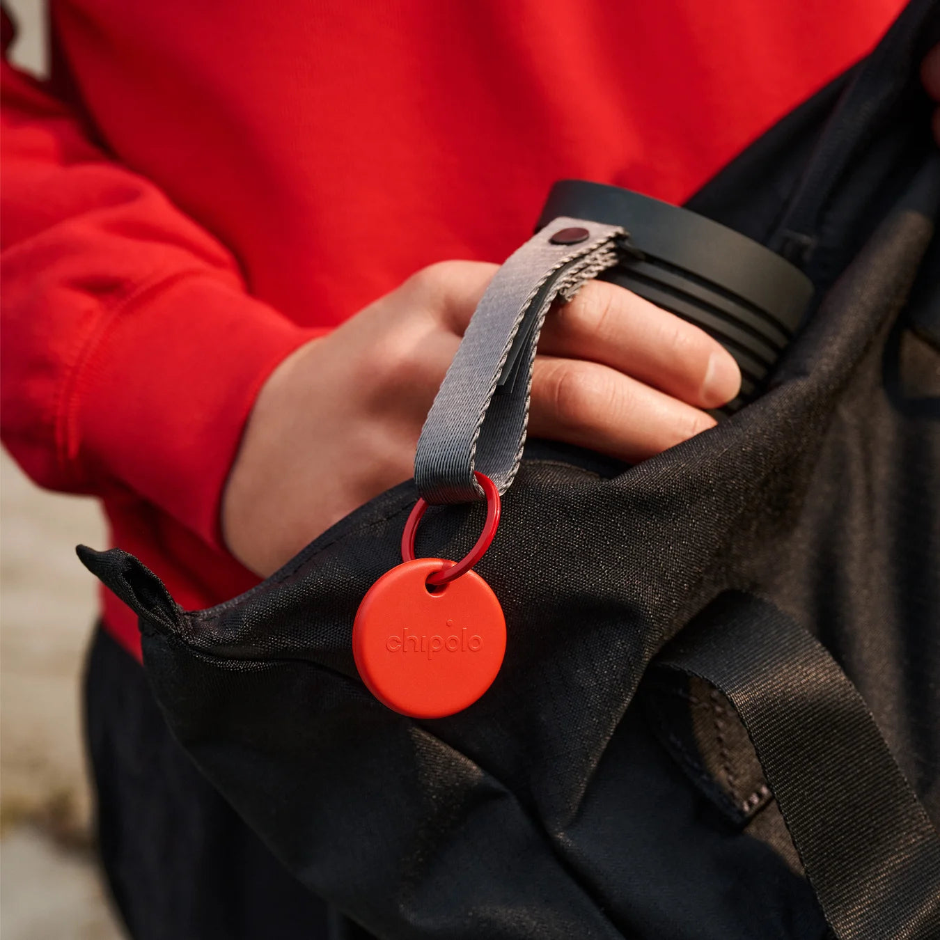 Chipolo POP – Bluetooth-Tracker – für Apple Wo ist?, Android, iOS – IP55, 90 m Reichweite – Blau