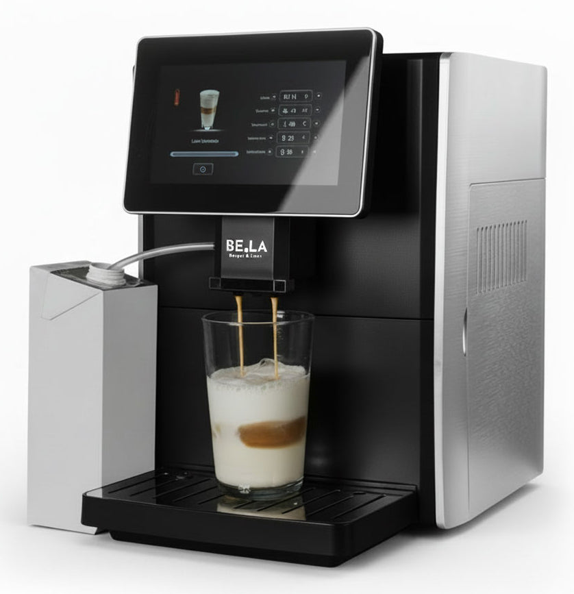 BergerLanz Mucho Gusto Kaffeevollautomat – 1,8 l, 160 g Bohnenbehälter, 19 bar, Milchsystem