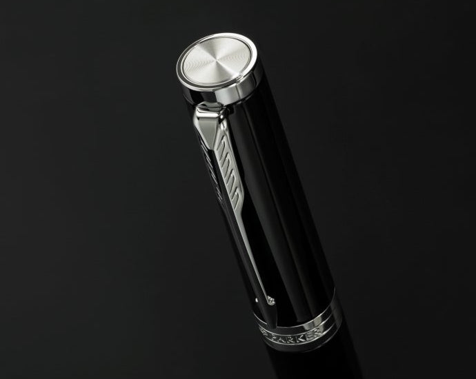 Parker Ingenuity Black C.T. – Federspitze F – schwarz, blau – Patronen