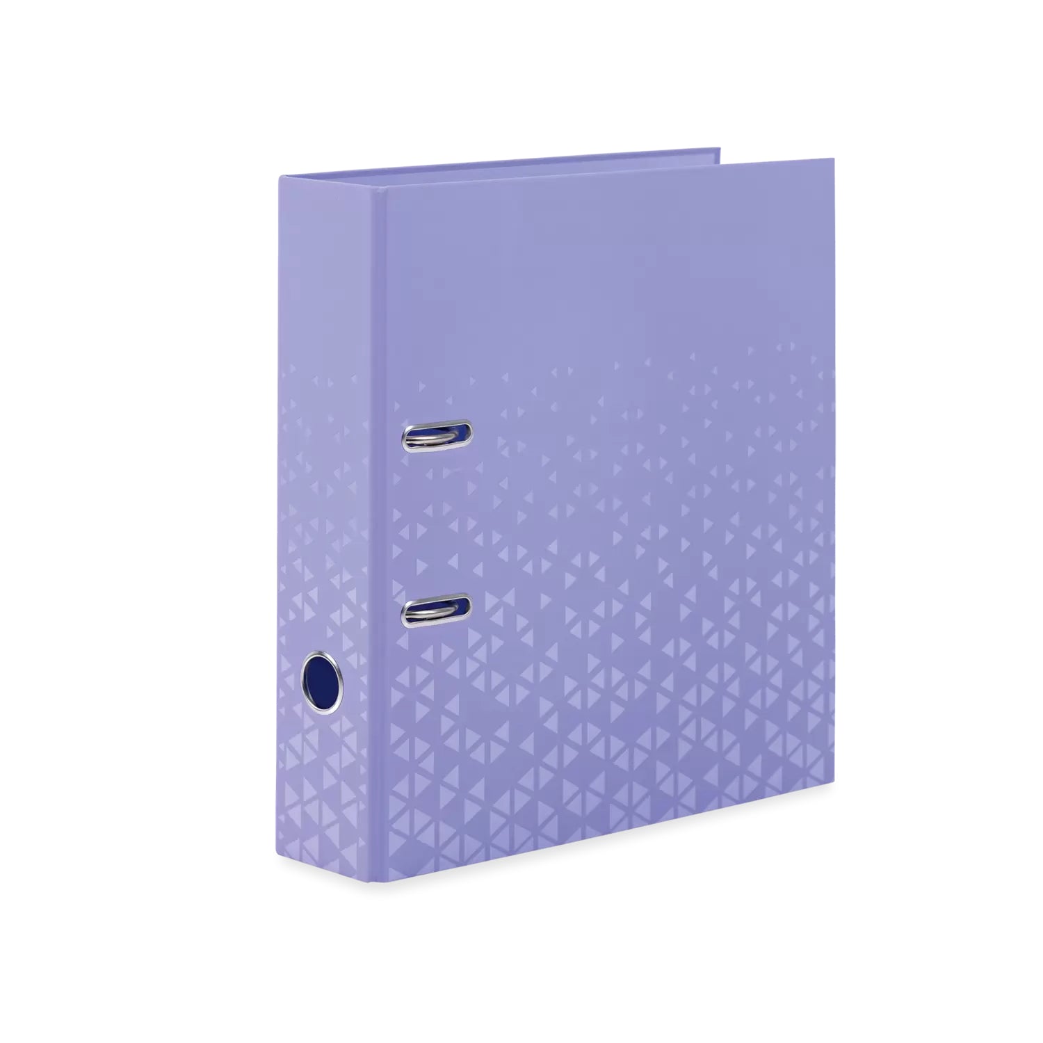 HERMA Ordner Color – A4 hoch – 2-Ring Hebelmechanik, Rücken 70 mm – violett, mit Niederhalter, mit Griffloch