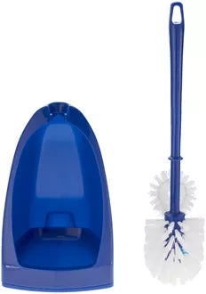 Diaqua WC-Bürstenset – Kunststoff, Marineblau, mit Randreiniger, H 41 cm