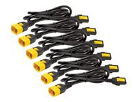 APC Netzkabel, IEC C13 auf IEC C14, verriegelbar, 0,6 m, 6 Stück