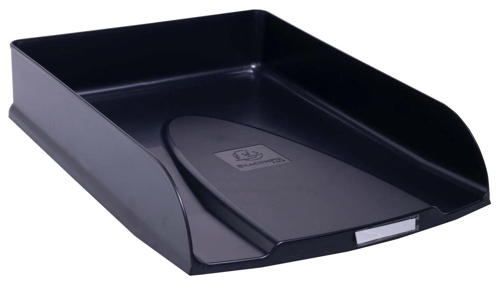 Exacompta Neo Deco – Briefkorb für A4+, hoch, Polystyrol (PS), schwarz, 346 × 65 × 255 mm