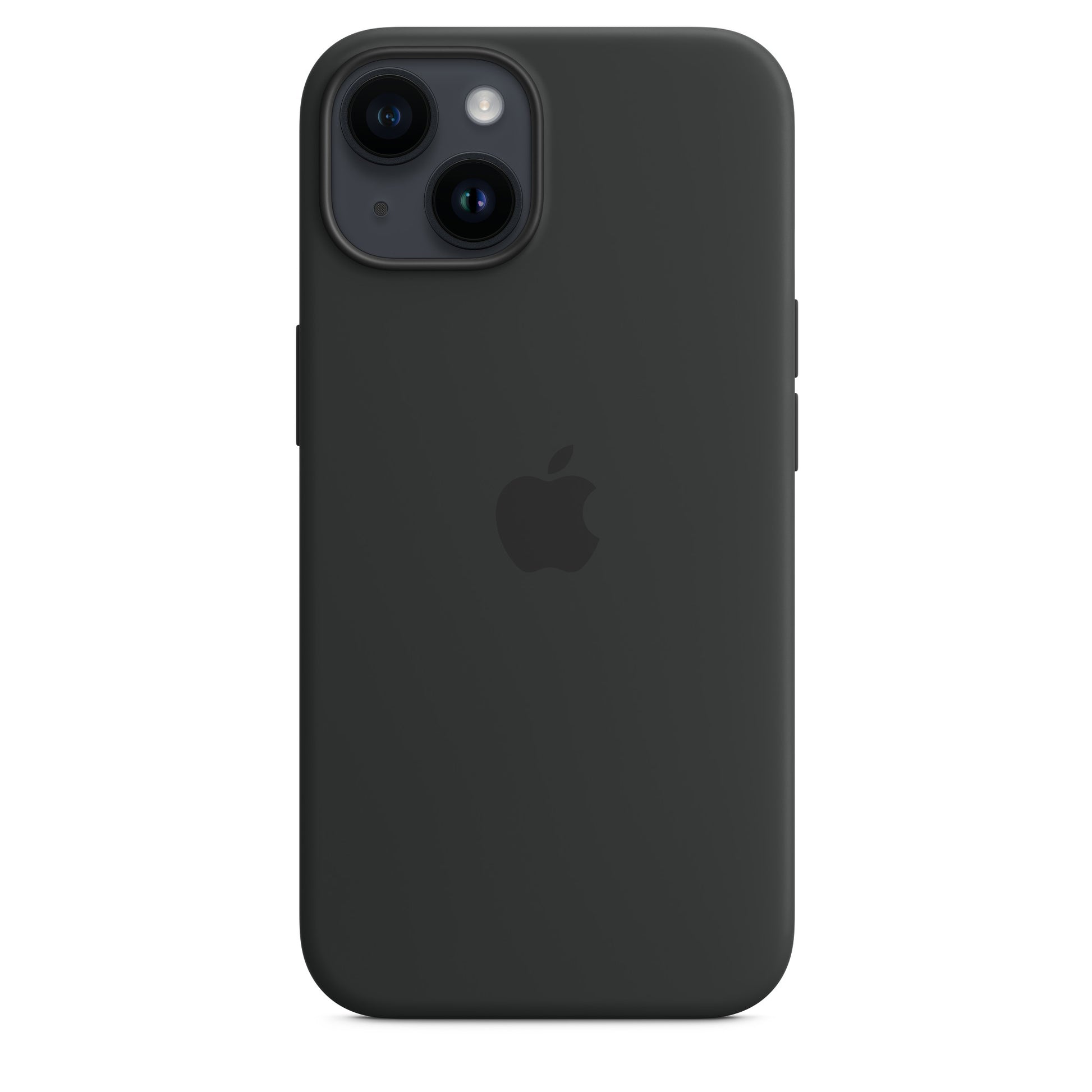 Apple Backcover – für Apple iPhone 14, MagSafe, Mikrofaser+Silikon, Schwarz