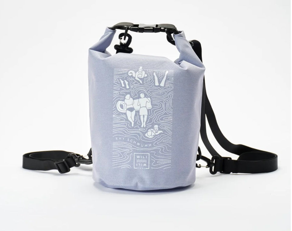 Wili Wili Tree Sporttasche Rhy Schwumm – 7 l, wasserfest, aus rPET, violett