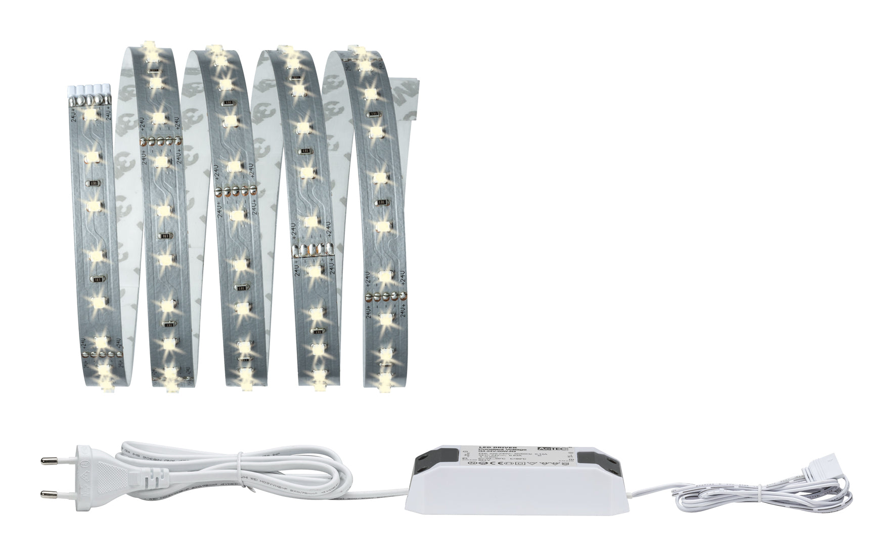Paulmann LED-Strip MaxLED 500 – 1,5 m, 825 lm, 10 W, 2700 K, dimmbar, inkl. Netzteil, weiss