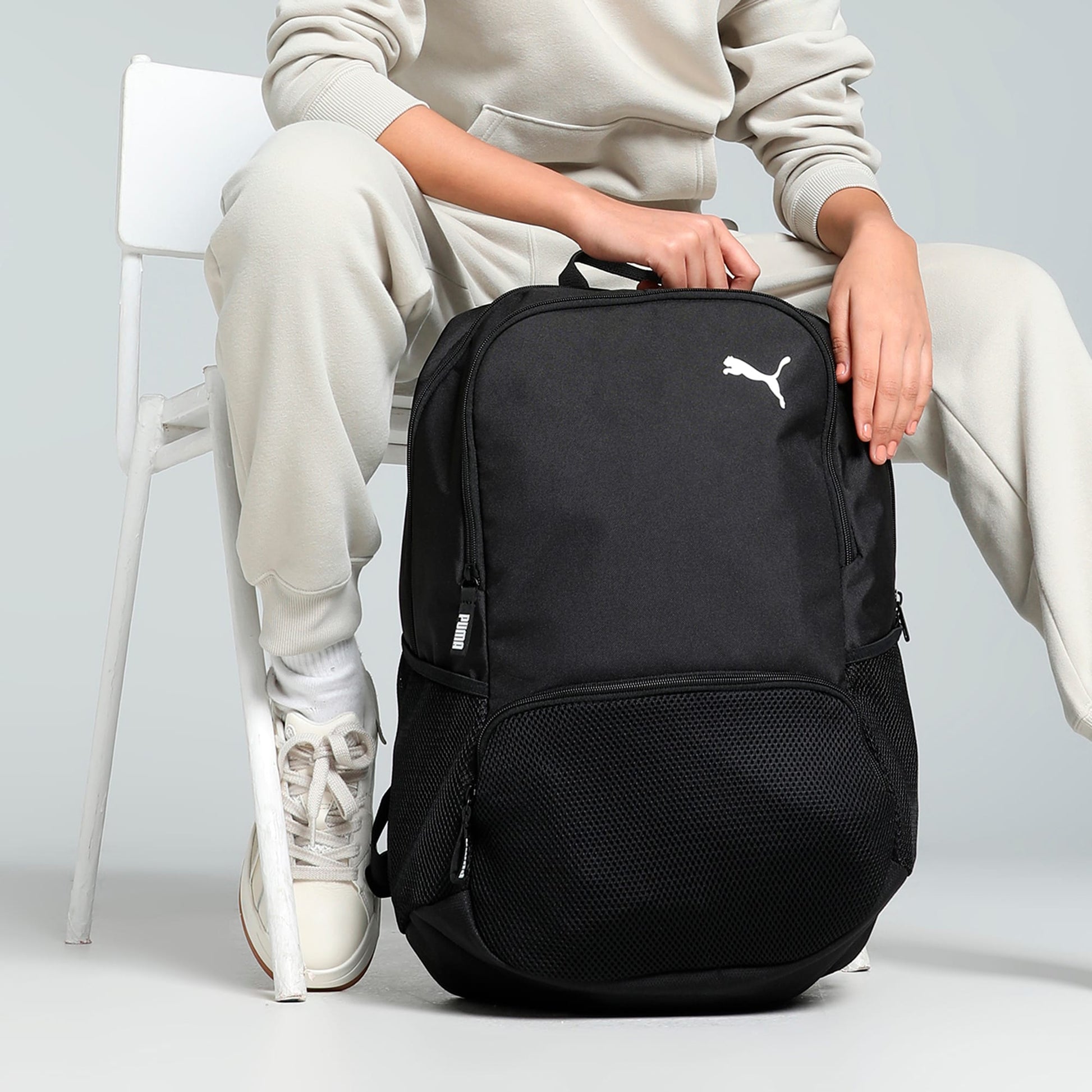 PUMA Sportrucksack teamGOAL Premium – 37 l, mit Notebook-Fach, rPET-Polyester – Schwarz, 420 × 530 × 180 mm