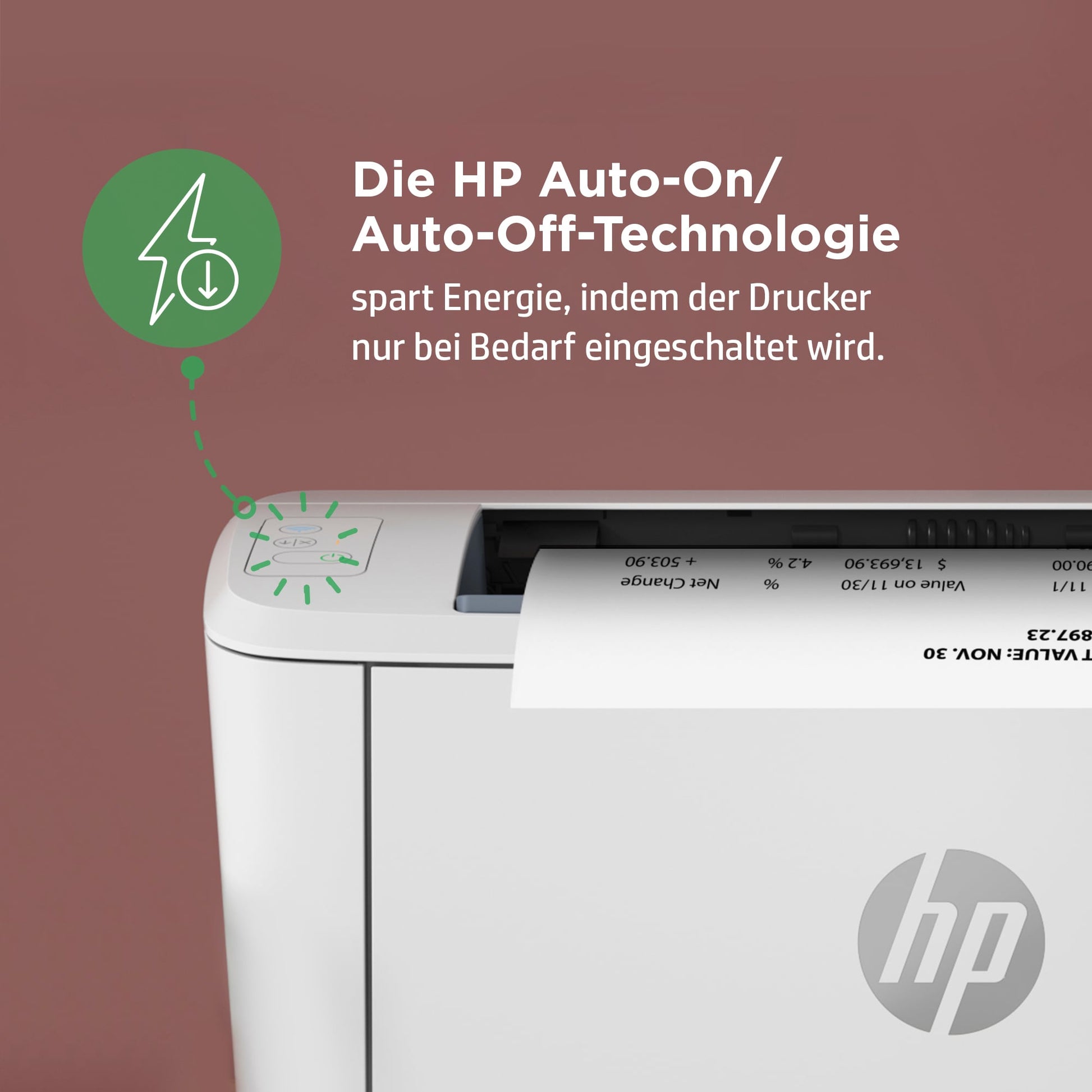 HP LaserJet M110w – A4, S/W, 20 S./Min., 600 × 600 dpi, WLAN/LAN/USB, Papier: 150 Blatt