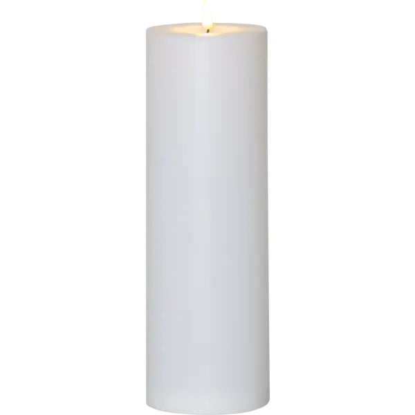 Star Trading Dekorative Aussenleuchte – 32,5 cm, 0,11 W, Warmweiss, IP44, Batteriebetrieb, Timer, Weiss