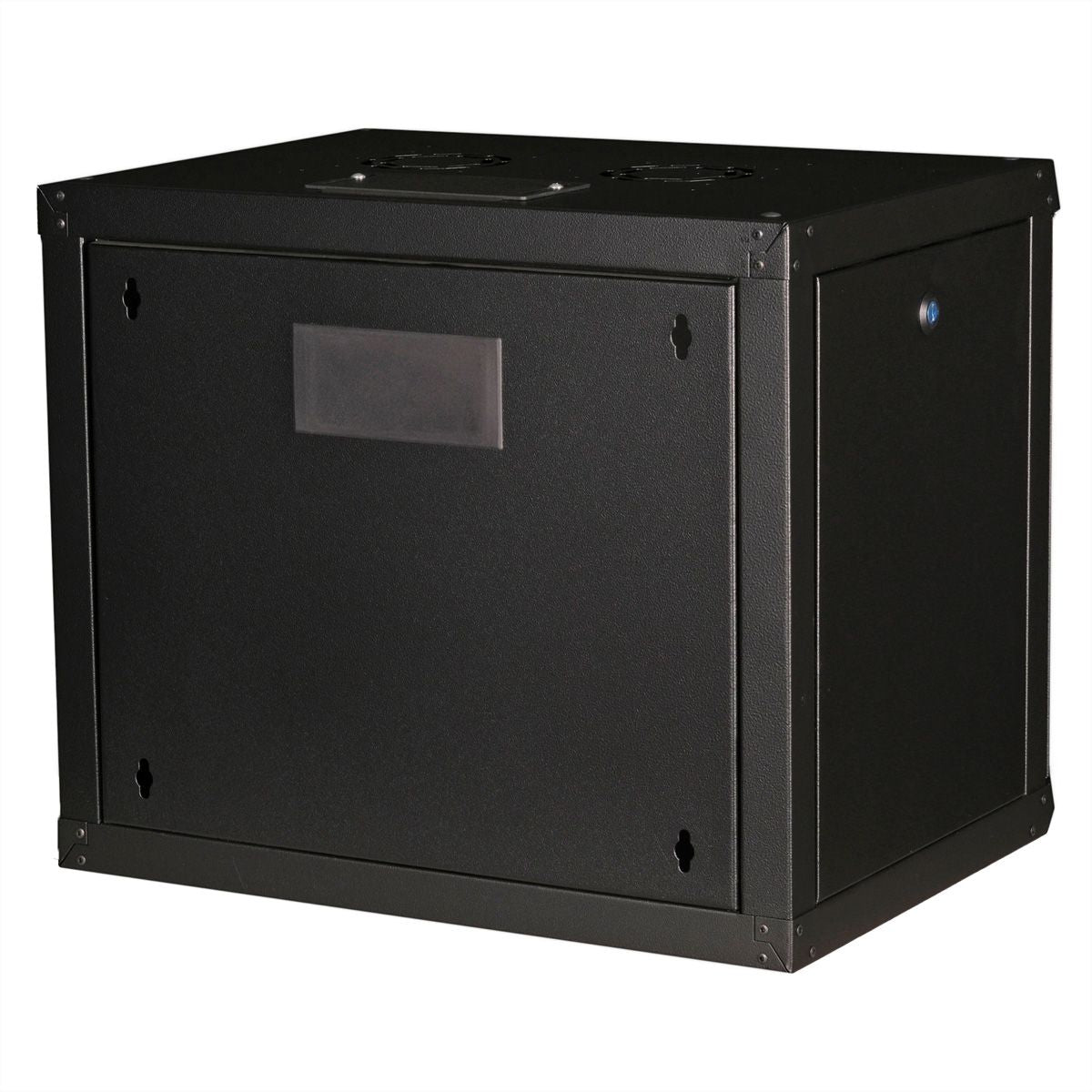 ROLINE Pro – 19" Wandverteiler 9U, IP20, abschliessbar, 600 × 450 × 505 mm, schwarz, Stahl
