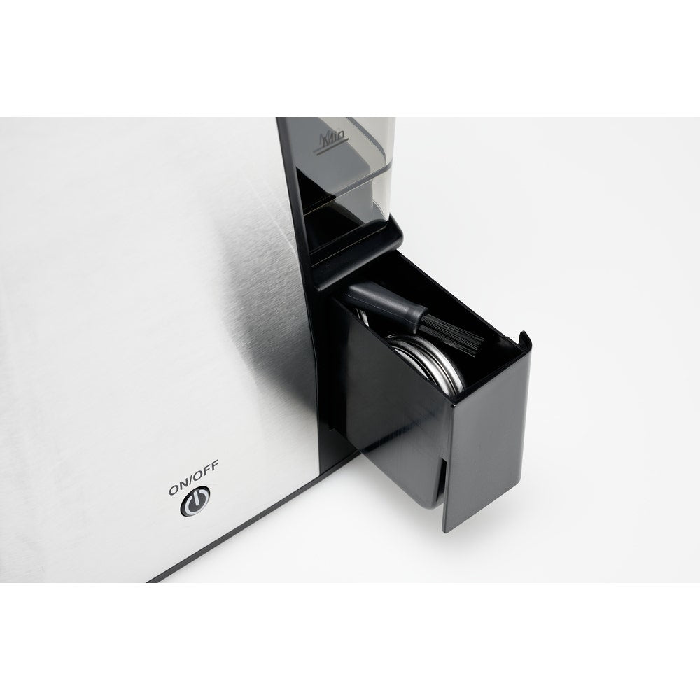 Solis Perfetta 1019 Kaffeevollautomat – 2,6 l, 16 bar, Milchaufschäumer, Silber