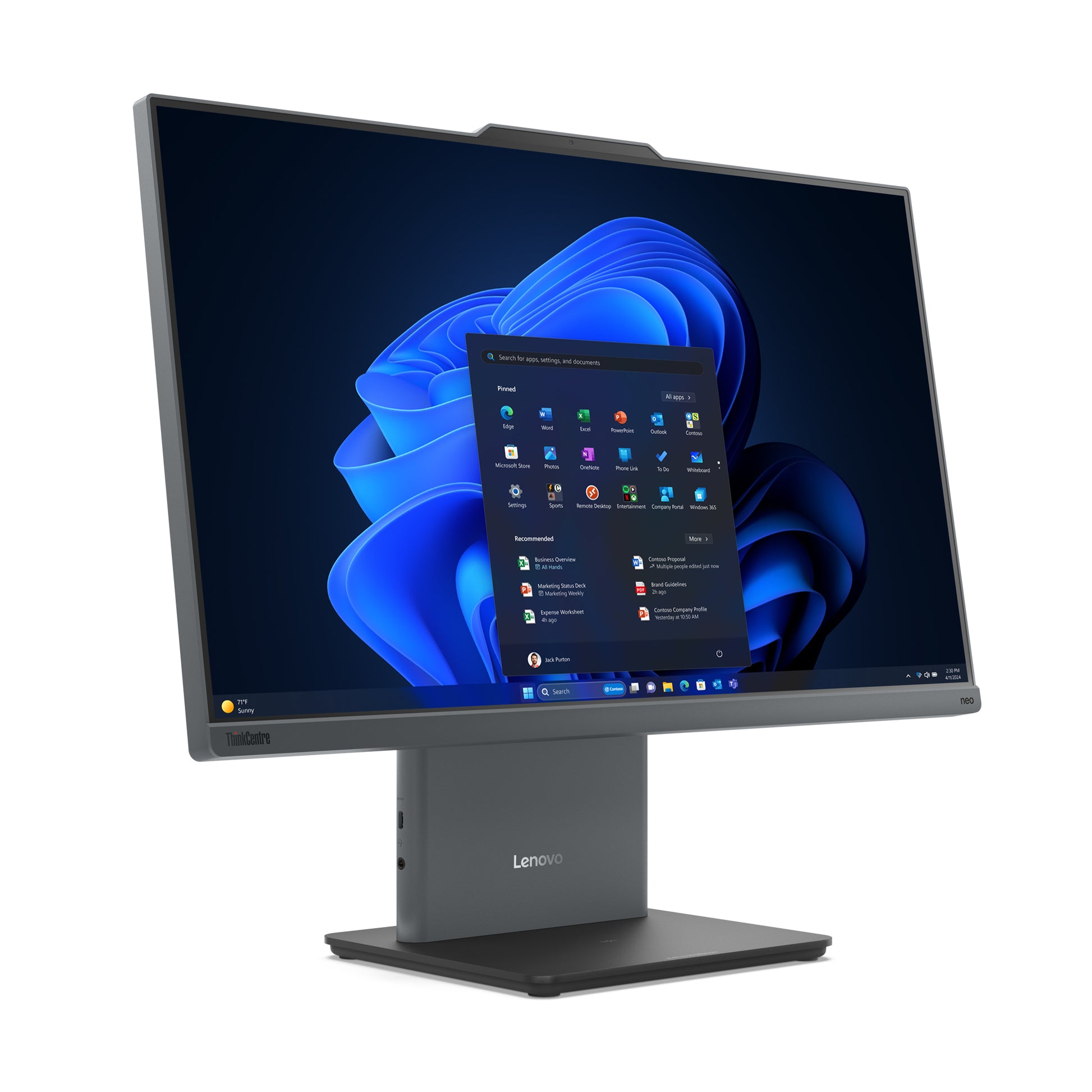 Lenovo ThinkCentre All-in-One – 23,8" Full HD, Intel Core i7-13620H, 16 GB RAM, 1 TB SSD, Windows 11 Pro