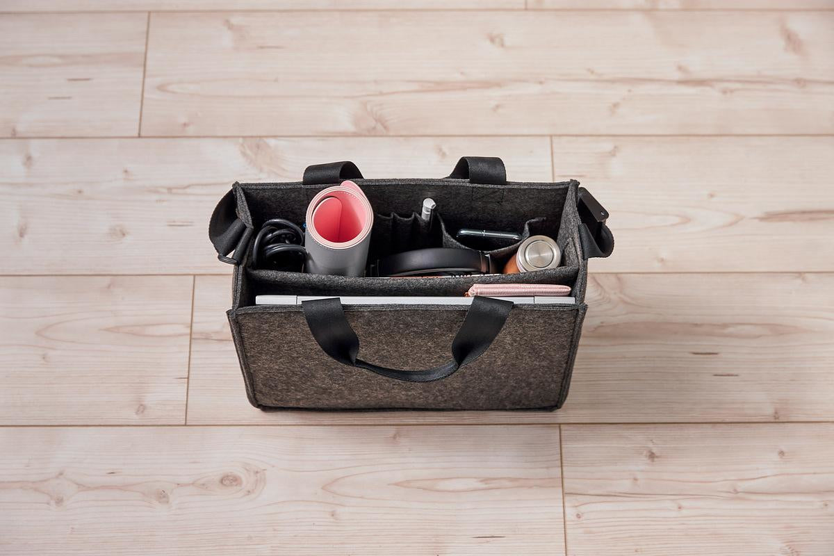 Sigel Desk-Sharing-Tasche – für Notebooks bis 14", Filz, Grau