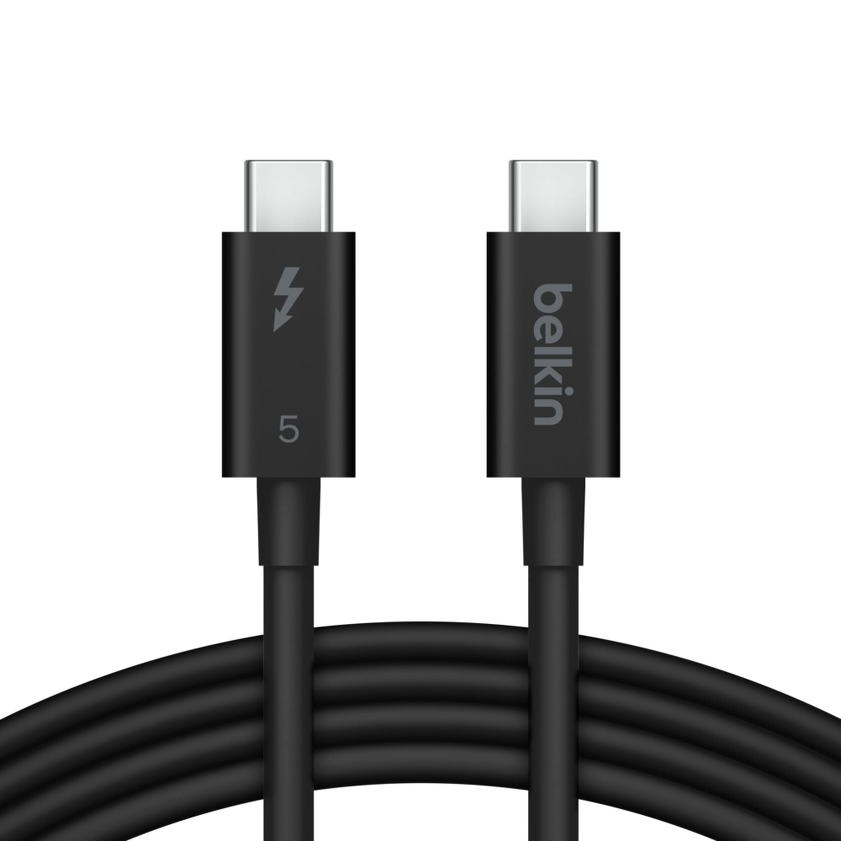 Belkin Thunderbolt 5 Kabel – 1 m, 120 Gbit/s, 240 W, rund, schwarz