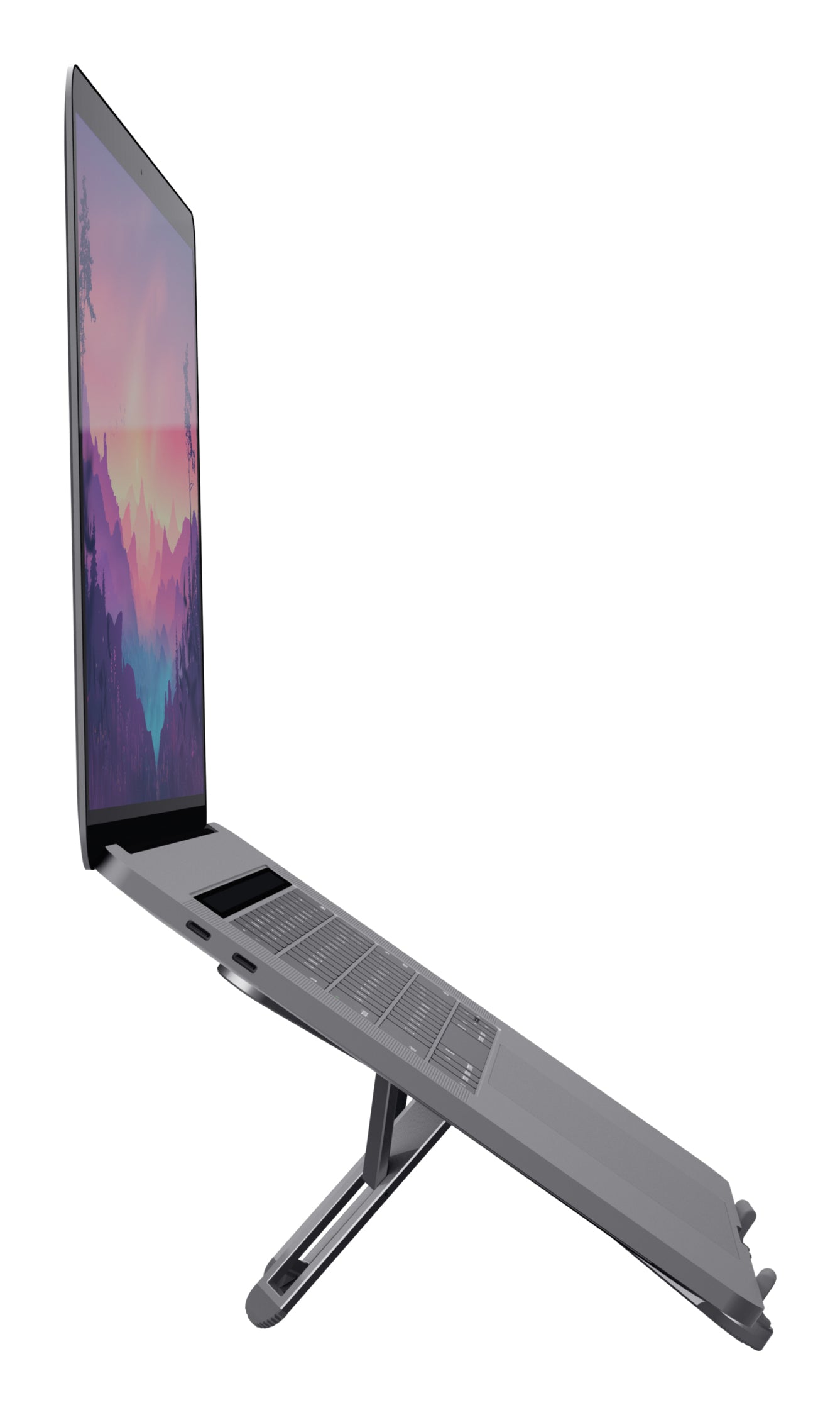 Trust Laptop- & Tablet-Ständer – für Notebooks bis 17,3", Aluminium, Grau