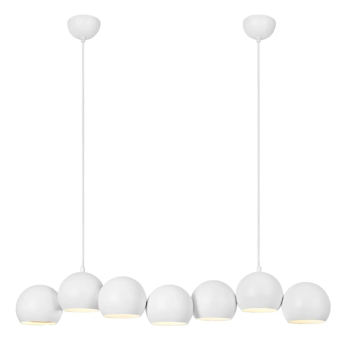 Markslöjd Hängeleuchte Cupolo – 15,0 × 101,0 cm, 800 lm, 40 W, 2700 K, 7× E14, weiss