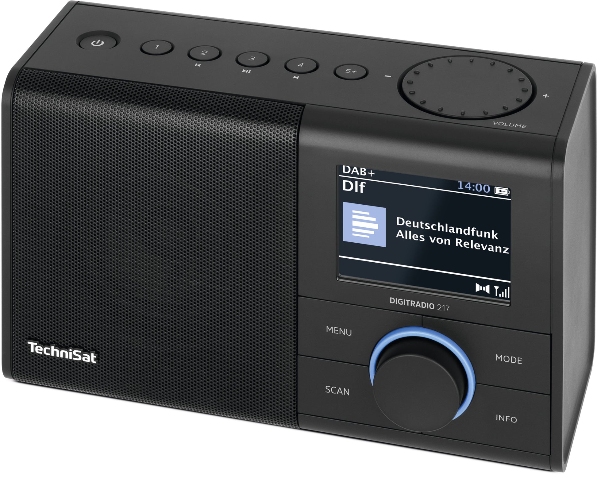 TechniSat DigitRadio 217 – Tragbares DAB+ Radio, UKW, Bluetooth – Schwarz