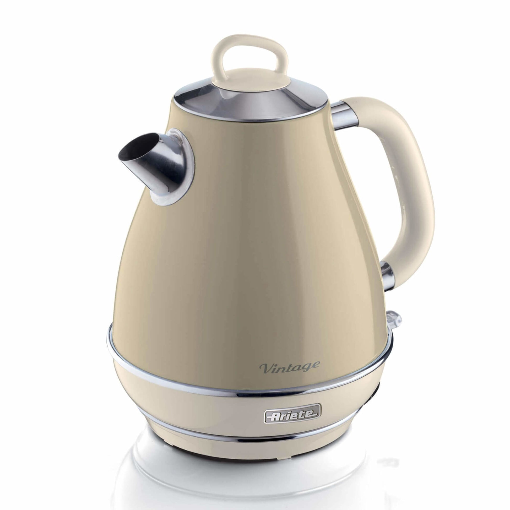 Ariete Wasserkocher – 1,7 l, Edelstahl, Creme, 2869/03