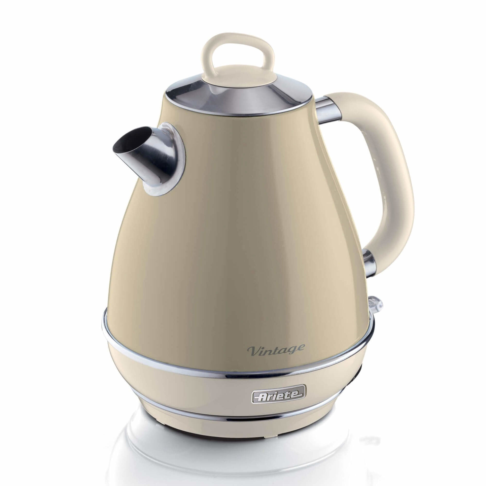 Ariete Wasserkocher – 1,7 l, Edelstahl, Creme, 2869/03