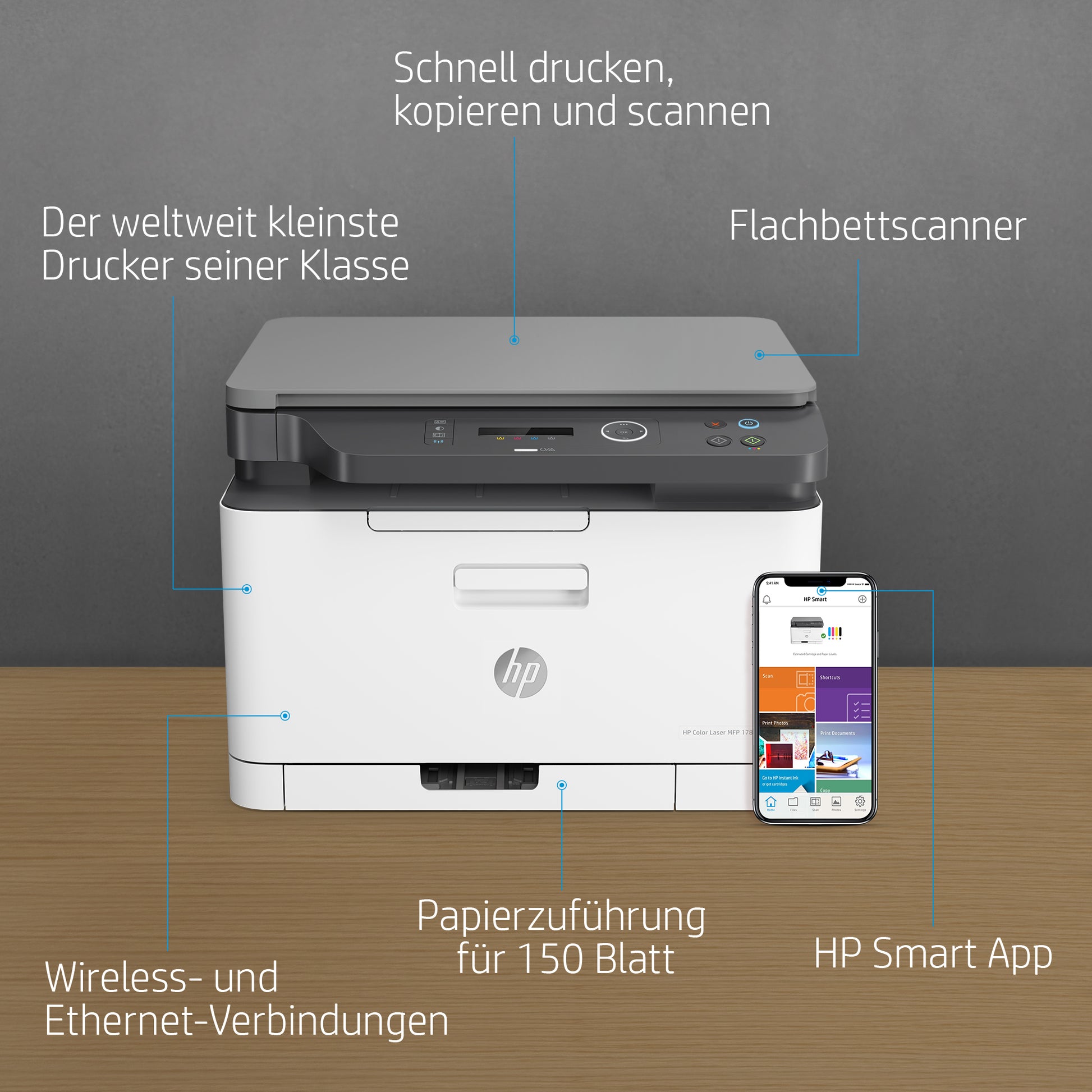 HP 178NW – Farbiger Laser-MFP